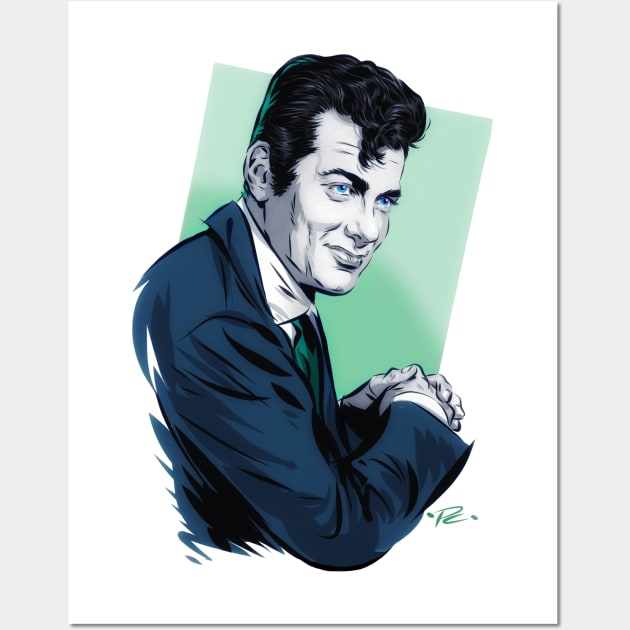 Tony Curtis - An illustration by Paul Cemmick Wall Art by PLAYDIGITAL2020